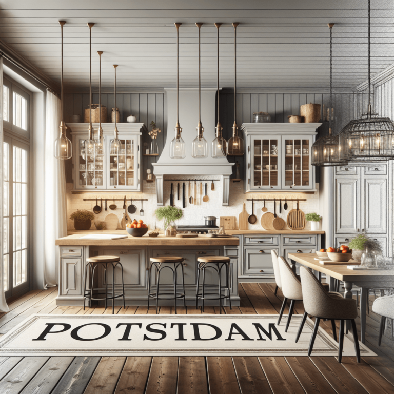 anthrazitfarbene Küche im Bauernhausstil-Potsdam