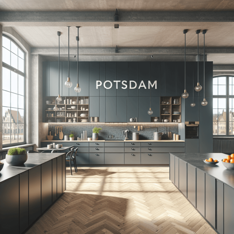 anthrazitfarbene Modulare Küche-Potsdam