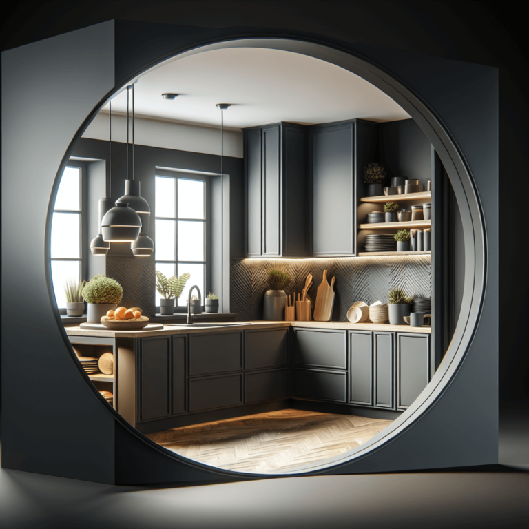 anthrazitfarbene Rondell Küche-Potsdam