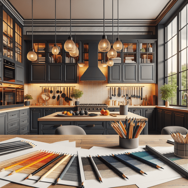 anthrazitfarbene Schwebende Küche-Potsdam