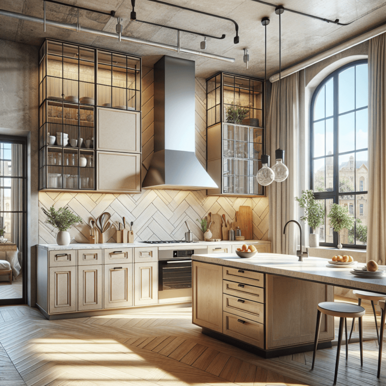 beige Industrial Style Küche-Potsdam