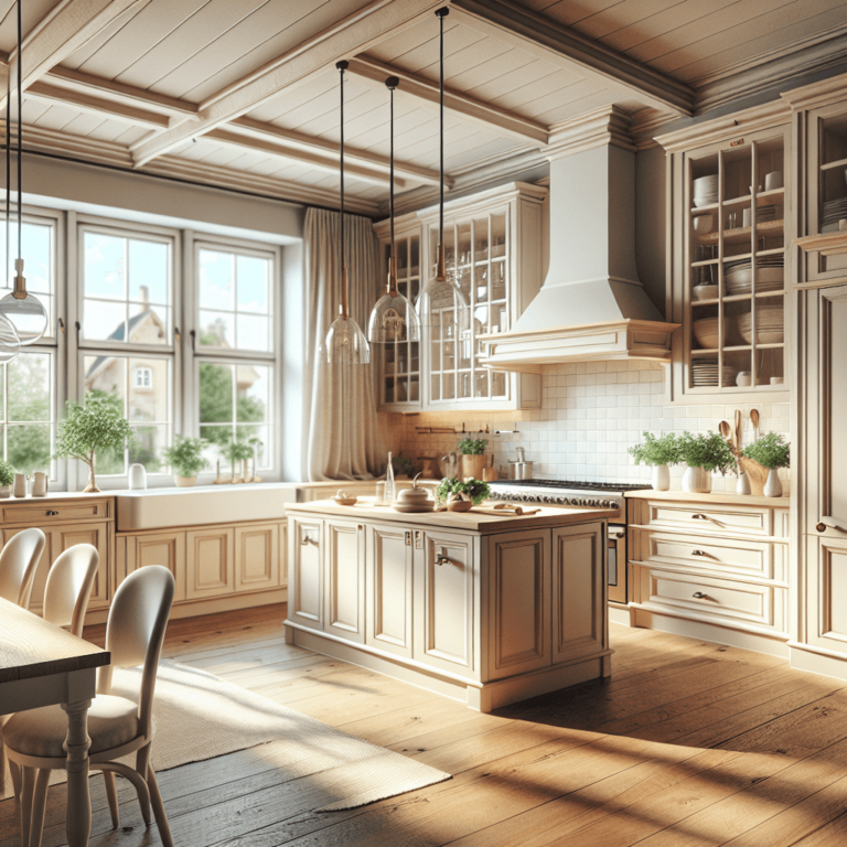 beige Küche im Bauernhausstil-Potsdam