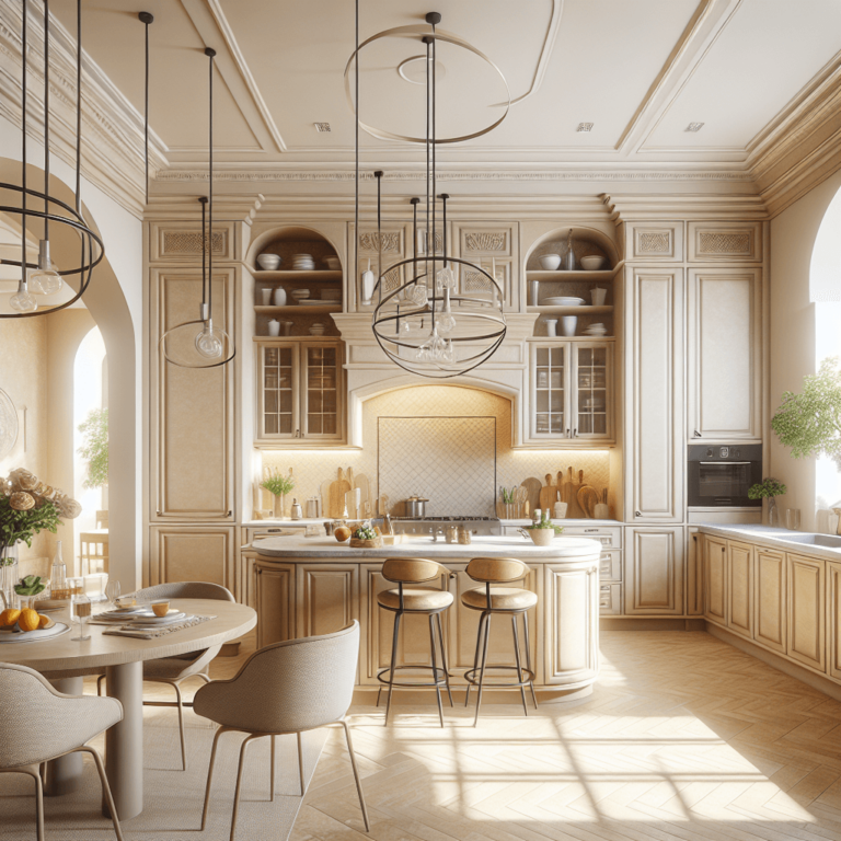 beige Mediterrane Küche-Potsdam