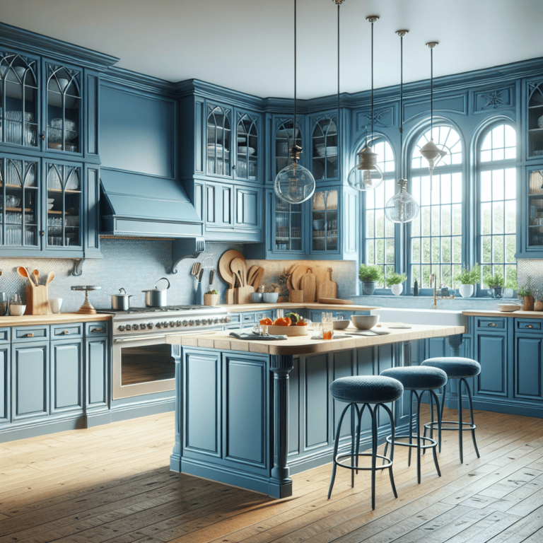 blaue Komplett Küche-Potsdam