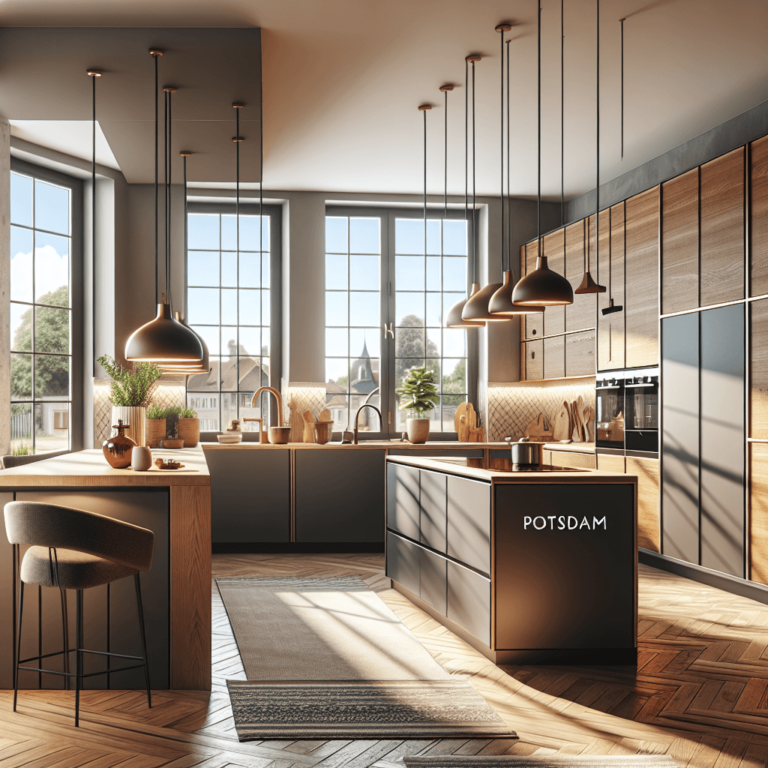 braune Modulare Küche-Potsdam