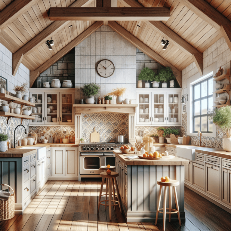 bunte Küche im Bauernhausstil-Potsdam