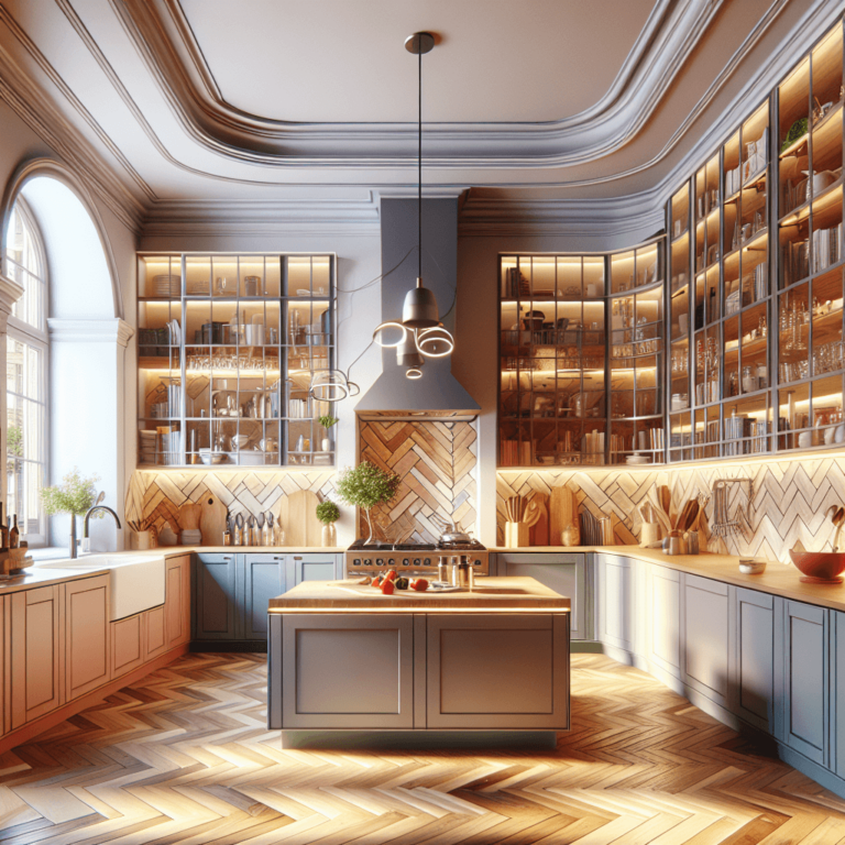 bunte Küche in G-Form-Potsdam