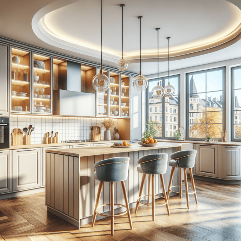 bunte Küche in U-Form-Potsdam