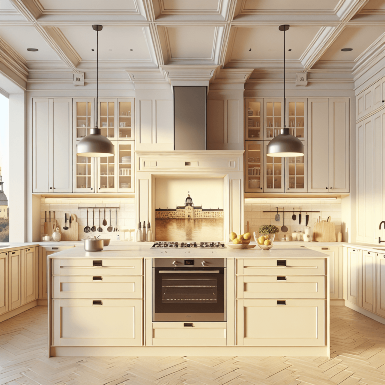 cremefarbene Anrichte Küche-Potsdam