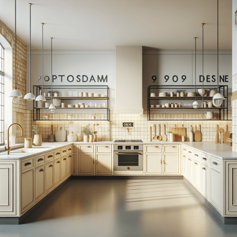 cremefarbene Industrielle Küche-Potsdam