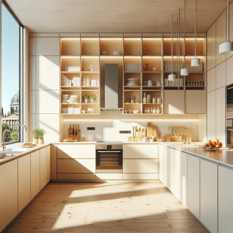 cremefarbene Modulare Küche-Potsdam