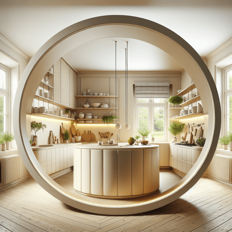 cremefarbene Rondell Küche-Potsdam