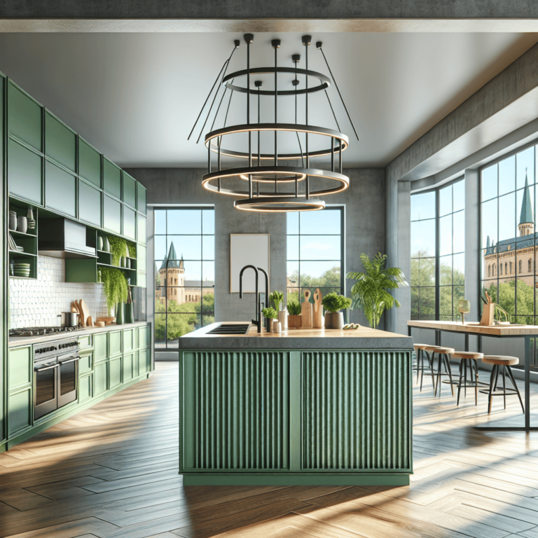 grüne Industrielle Küche-Potsdam