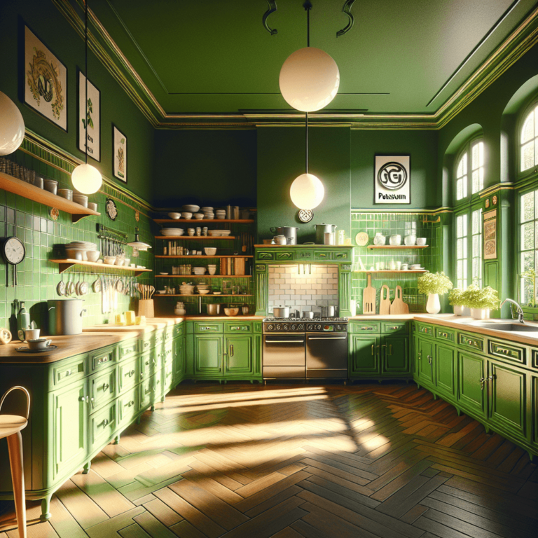 grüne Retro Küche-Potsdam