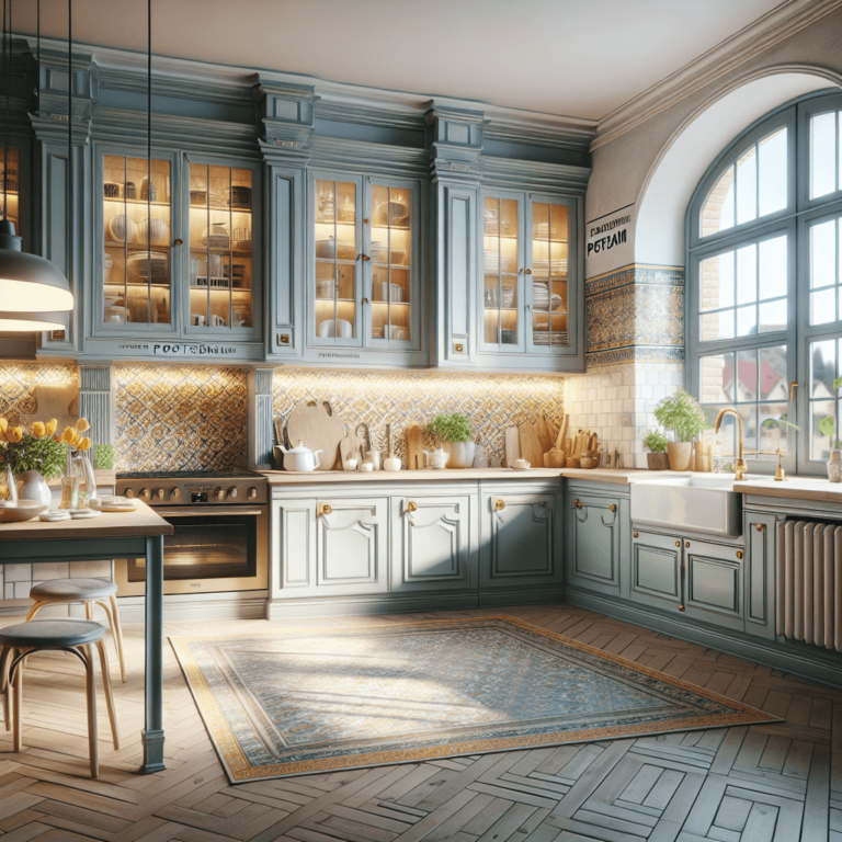 hochglanz Küche im Shabby Chic Stil-Potsdam