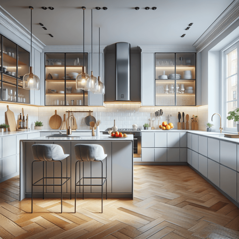 hochglanz Küche im skandinavischen Stil-Potsdam