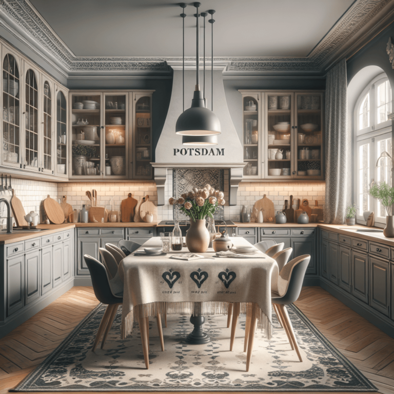 matte Küche im Vintage Chic Stil-Potsdam