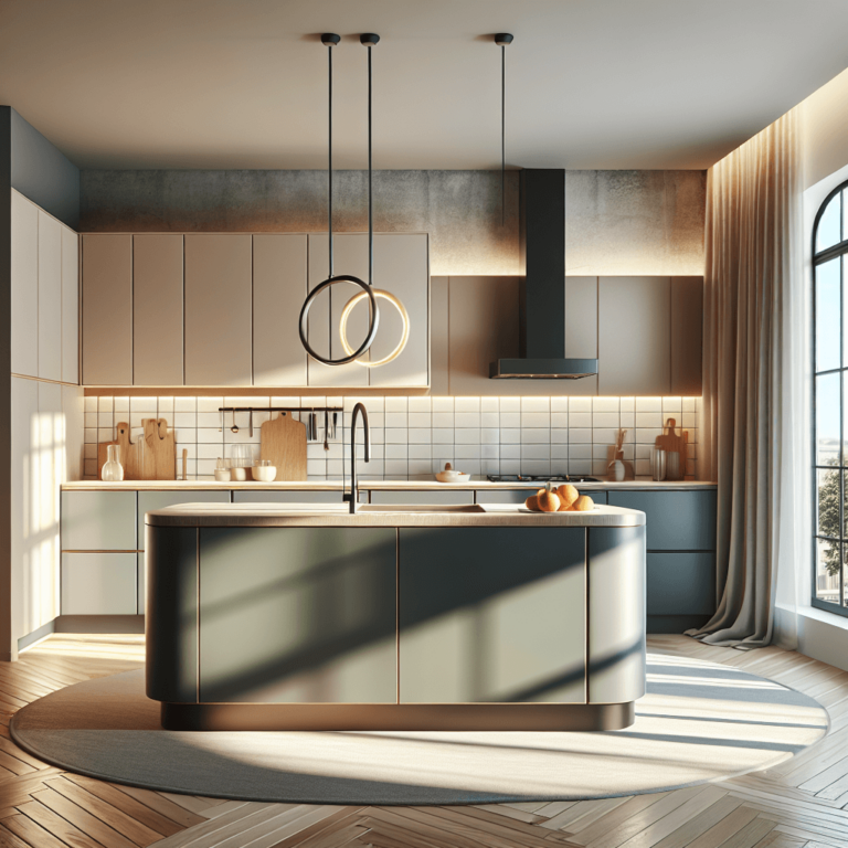 matte Küche in U-Form-Potsdam