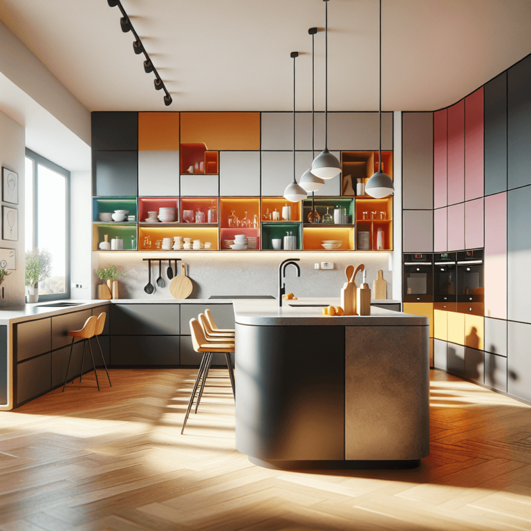 schwarze Küche in G-Form-Potsdam