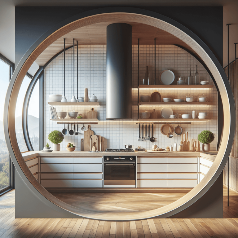 schwarze Rondell Küche-Potsdam