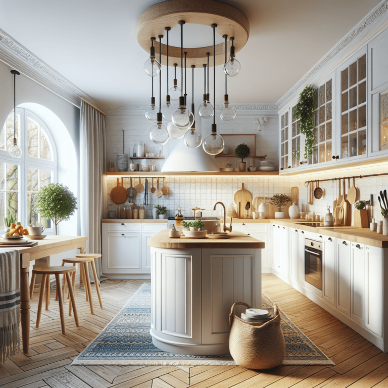 weiße Boho Style Küche-Potsdam