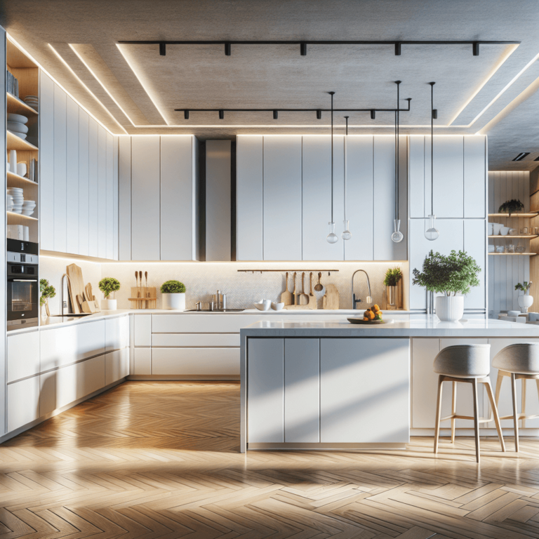 weiße Einbauküche-Potsdam