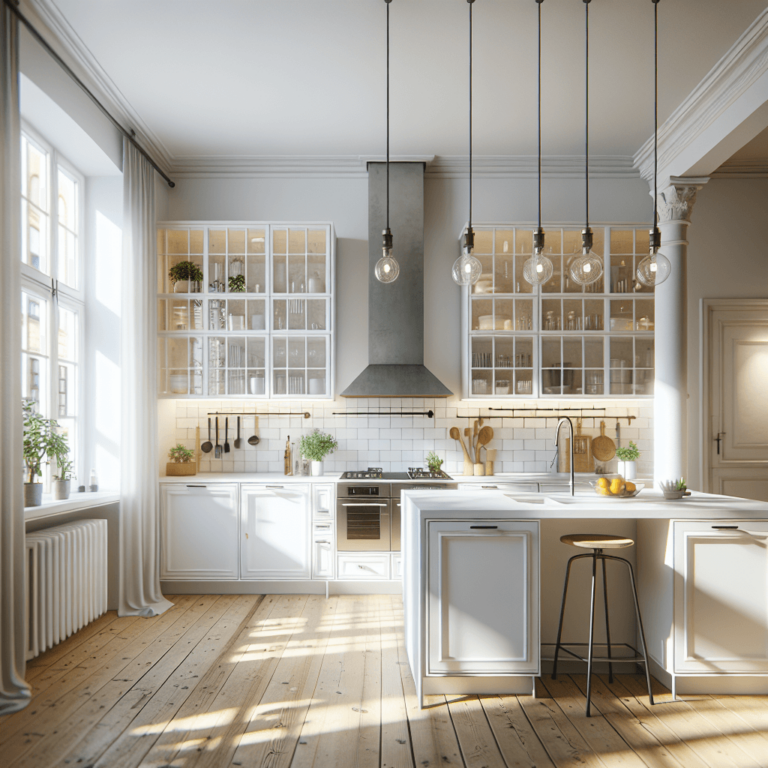 weiße Industrial Style Küche-Potsdam