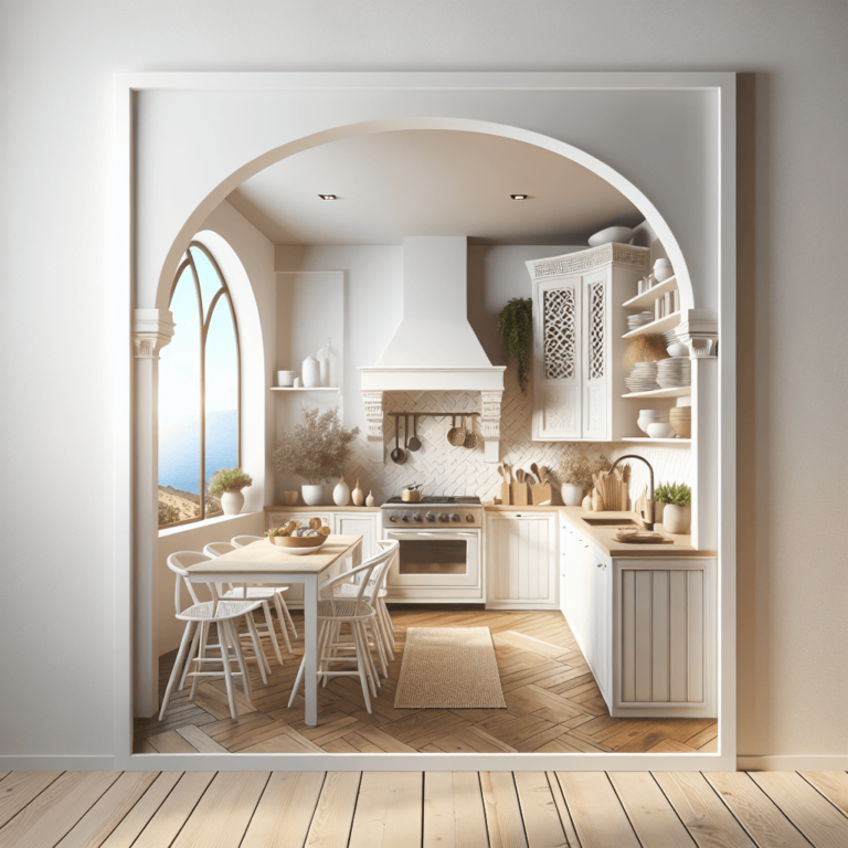 weiße Mediterrane Küche-Potsdam