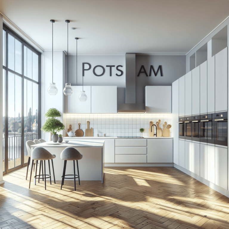 weiße Wohnküche-Potsdam